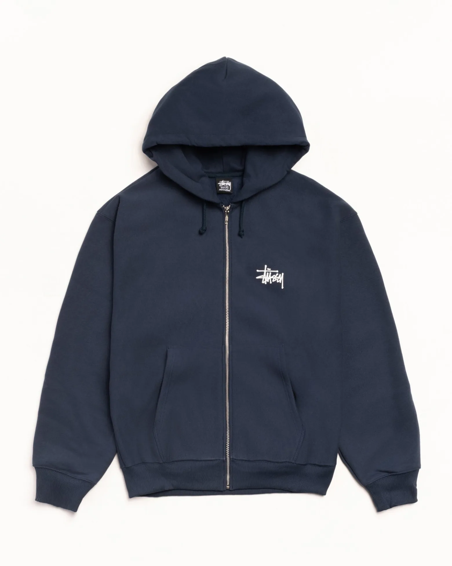 BASIC STÜSSY ZIP HOODIE