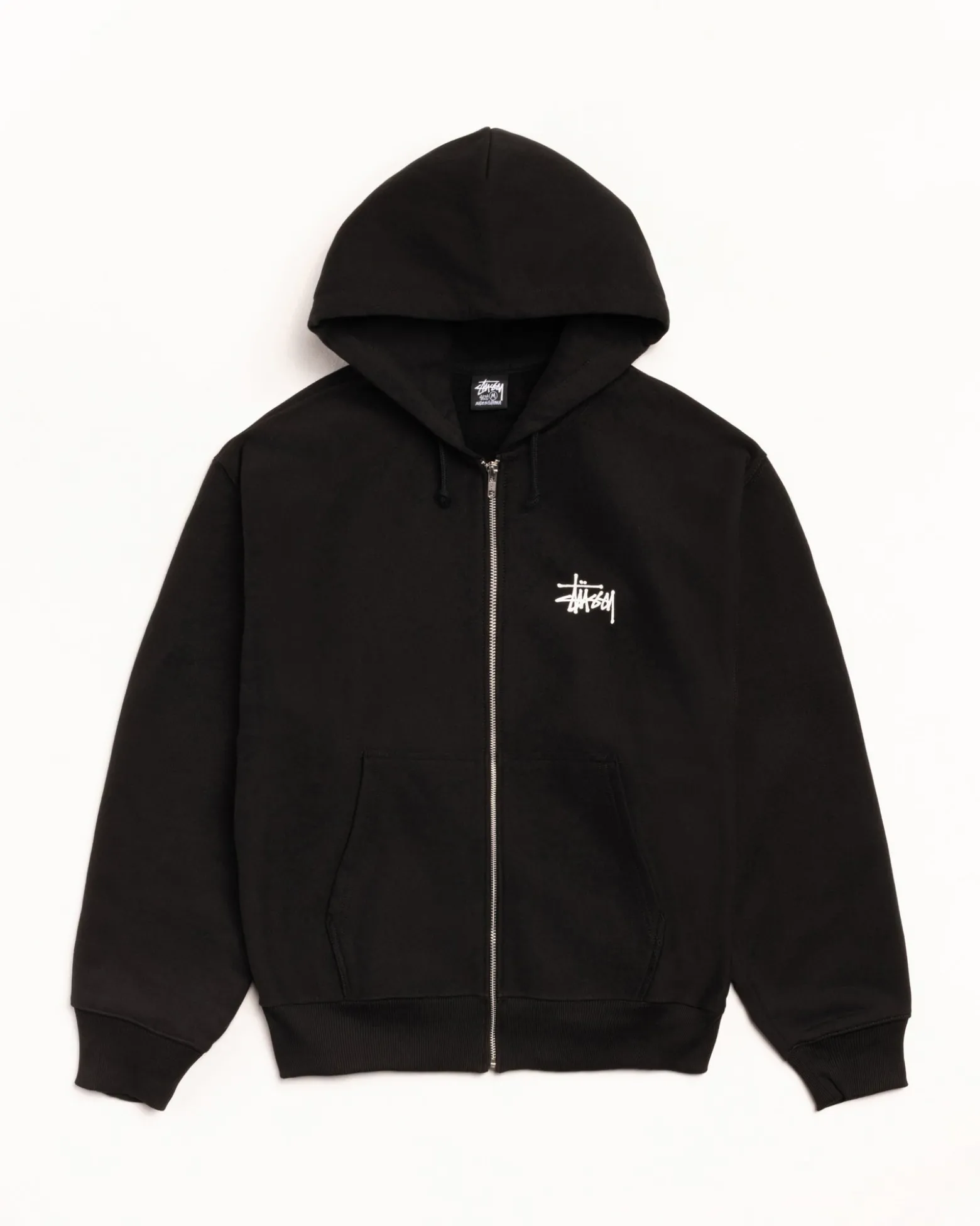 BASIC STÜSSY ZIP HOODIE