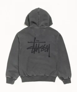 BASIC STÜSSY ZIP HOODIE PIGMENT DYED