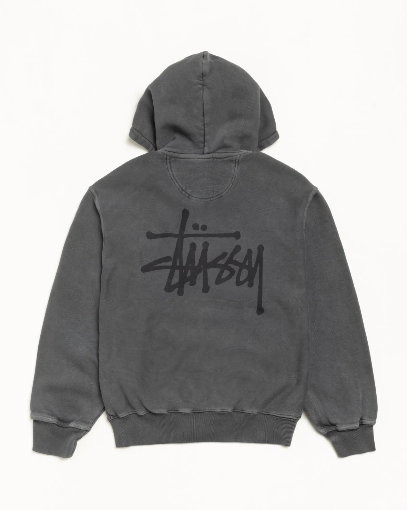 BASIC STÜSSY ZIP HOODIE PIGMENT DYED