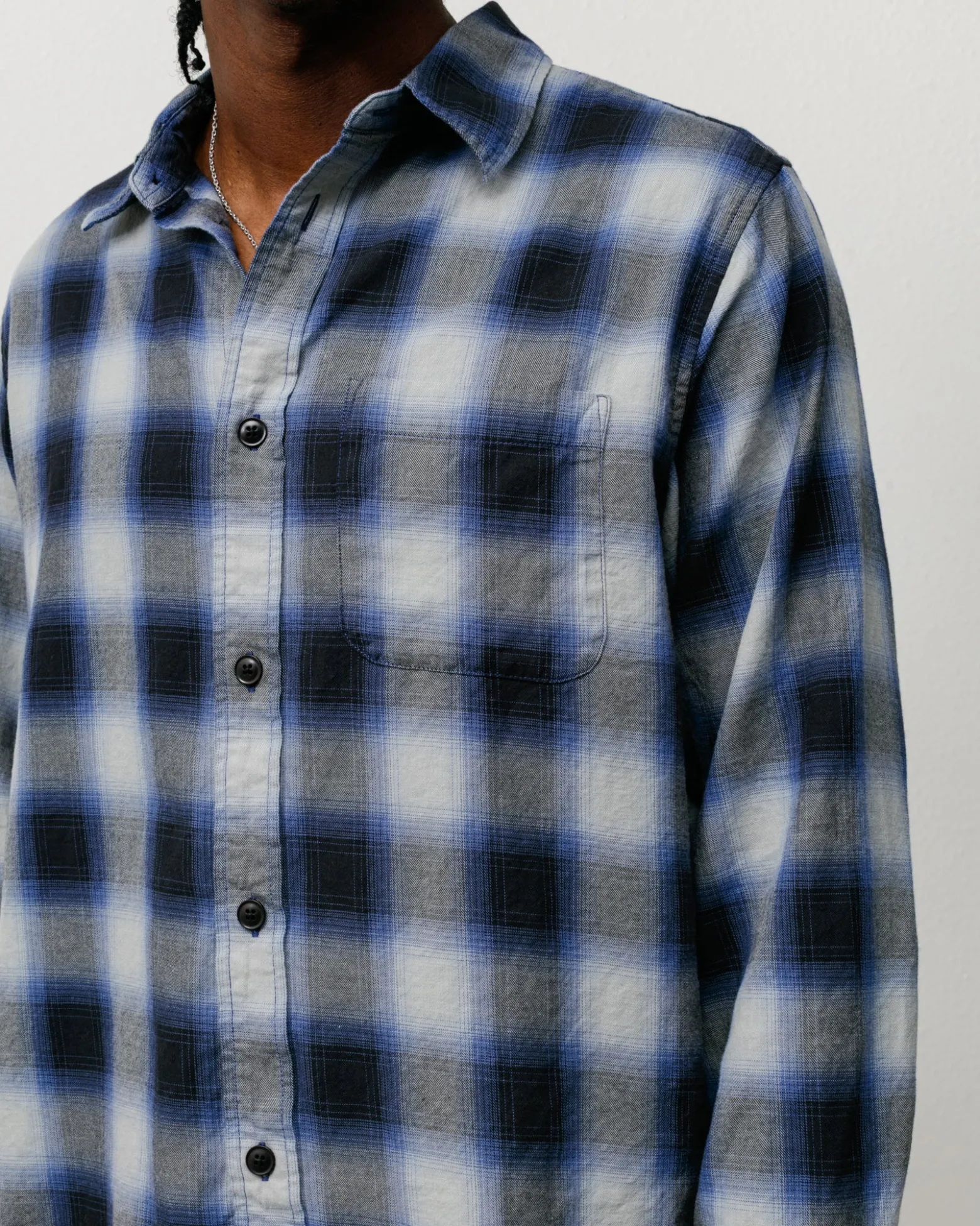 BEACH OMBRE PLAID SHIRT
