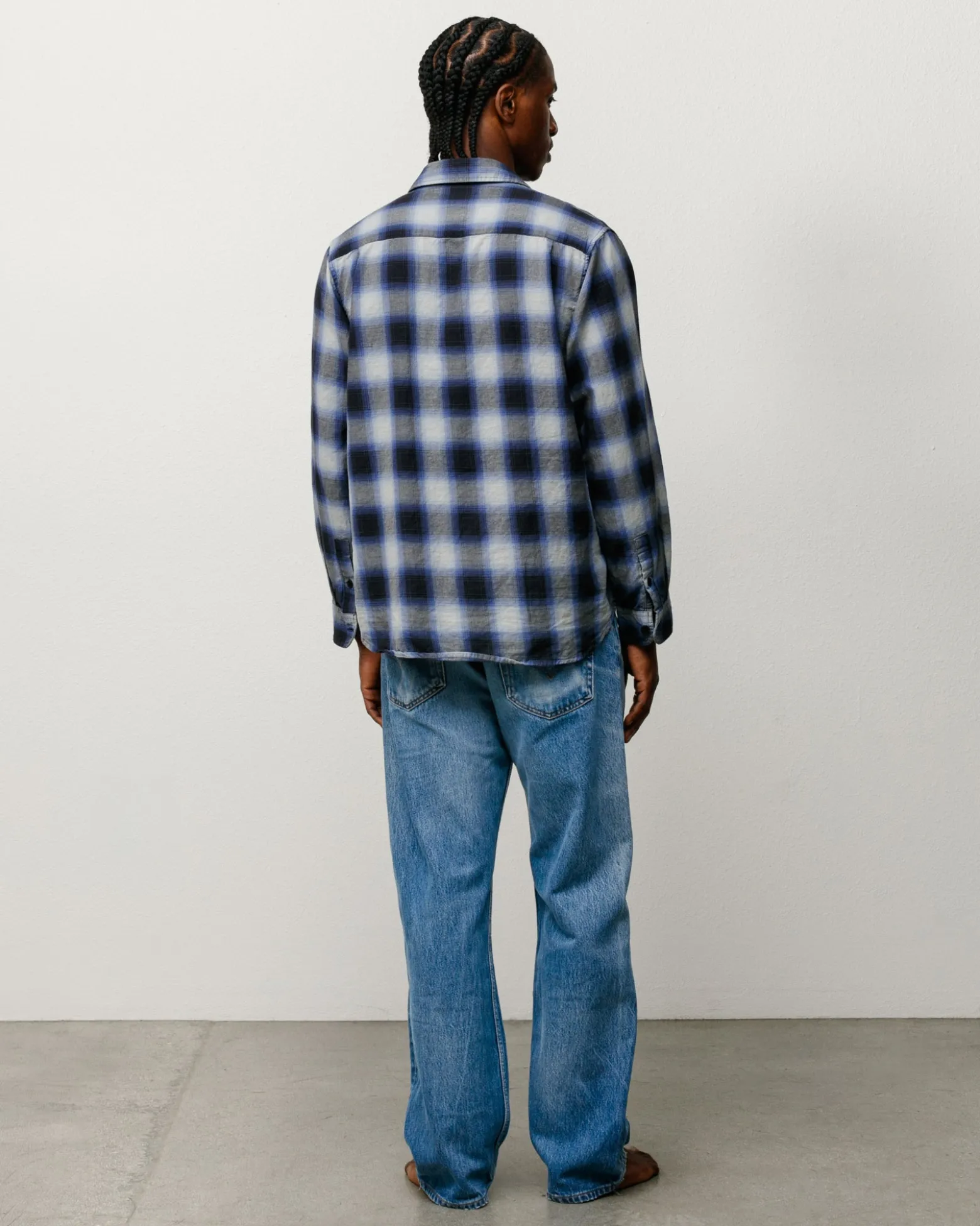 BEACH OMBRE PLAID SHIRT