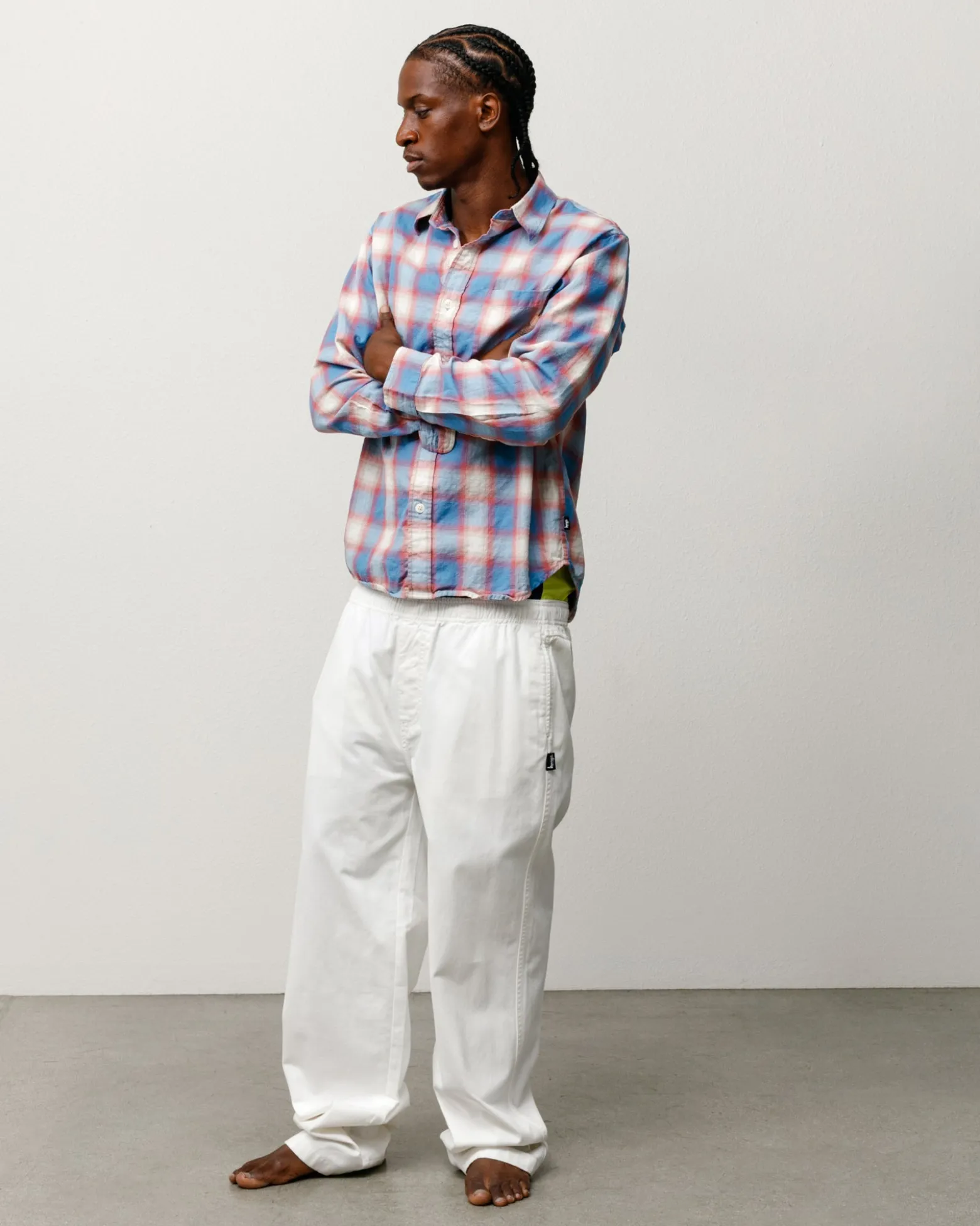 BEACH OMBRE PLAID SHIRT