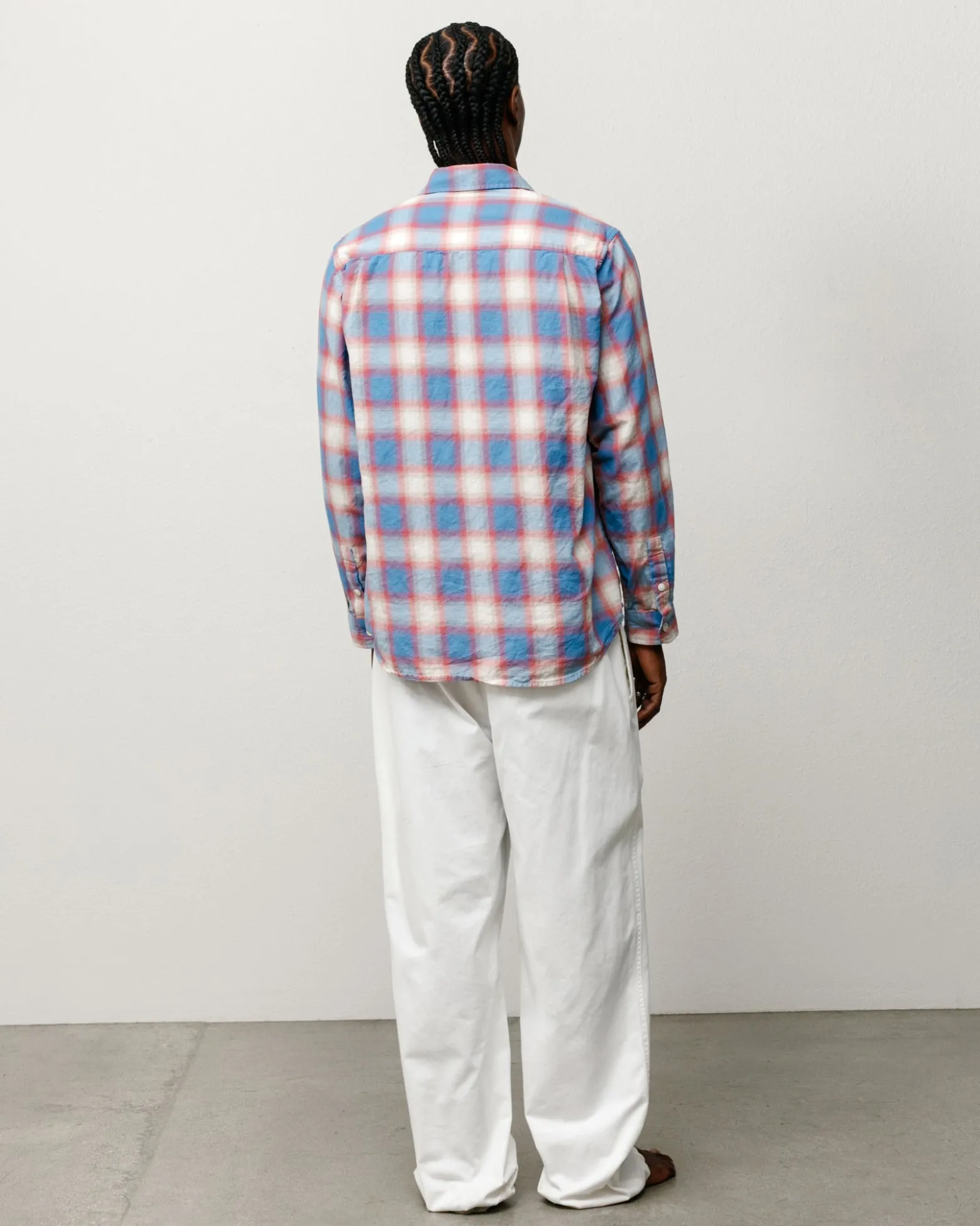 BEACH OMBRE PLAID SHIRT