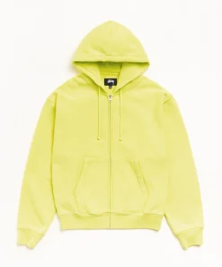 CURSIVE APPLIQUE ZIP HOODIE