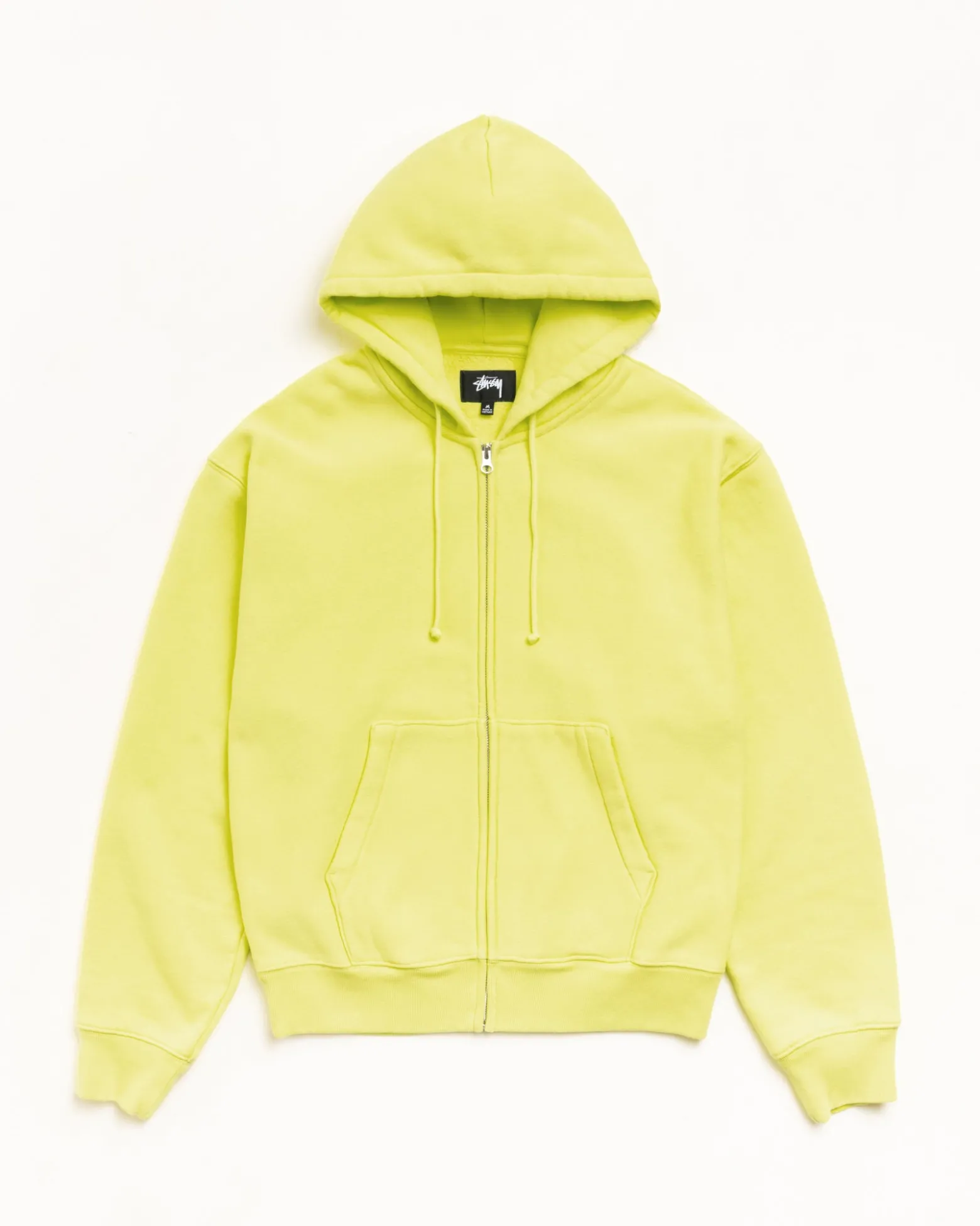 CURSIVE APPLIQUE ZIP HOODIE