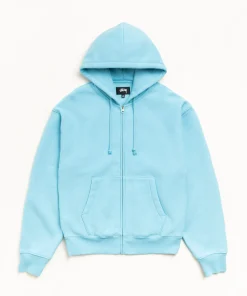 CURSIVE APPLIQUE ZIP HOODIE