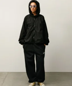 DOUBLE COTTON HOODED JACKET