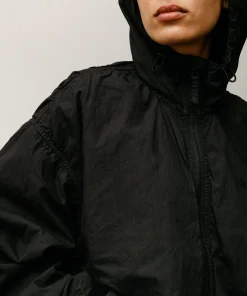 DOUBLE COTTON HOODED JACKET
