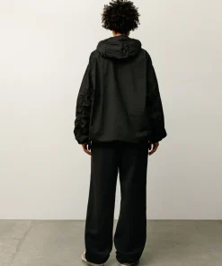 DOUBLE COTTON HOODED JACKET