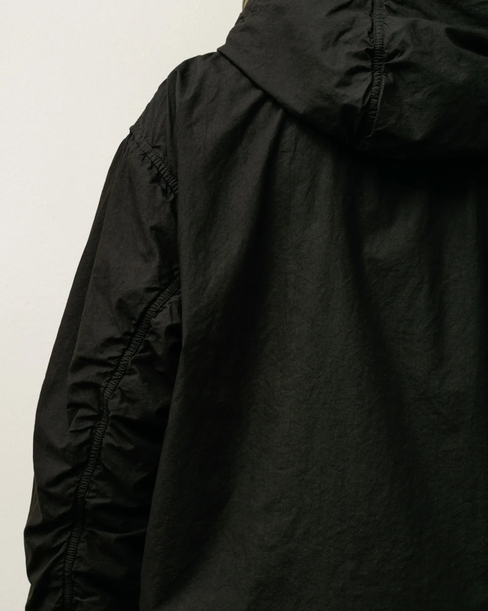 DOUBLE COTTON HOODED JACKET