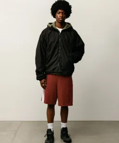 DOUBLE COTTON HOODED JACKET