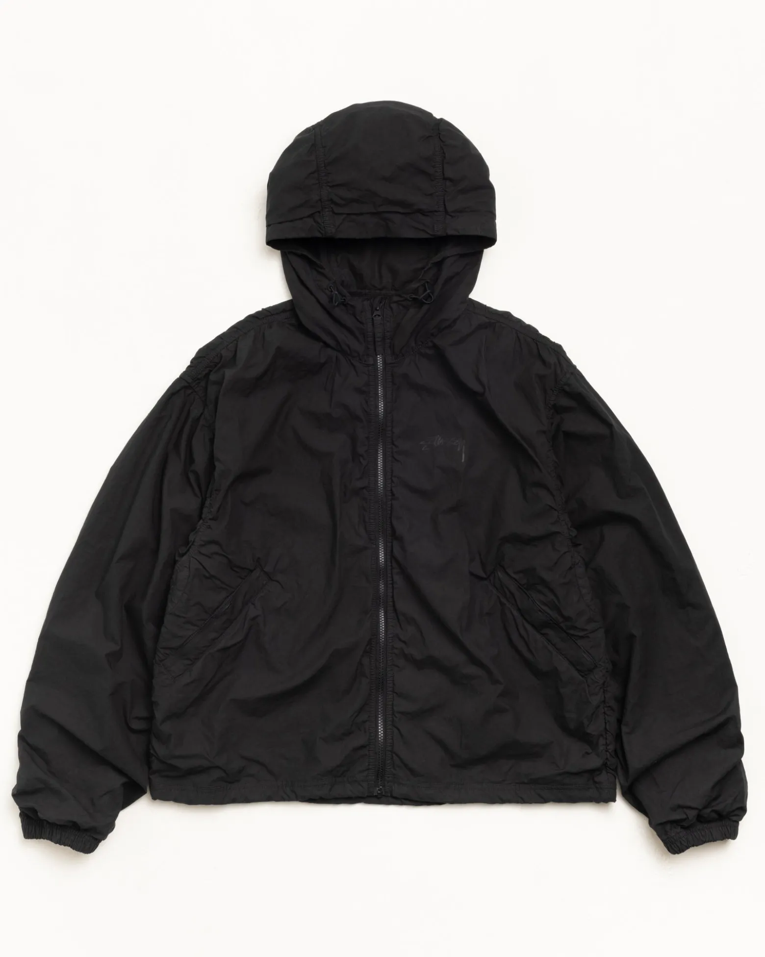 DOUBLE COTTON HOODED JACKET