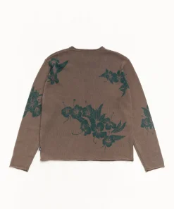 FLORAL ROLL NECK SWEATER