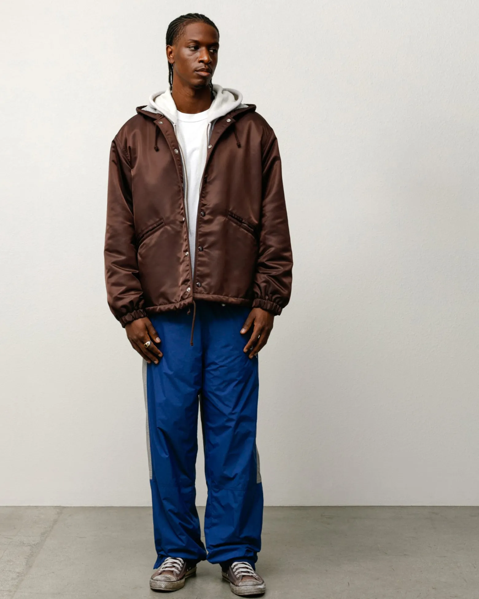 HOODED COACHES JACKET