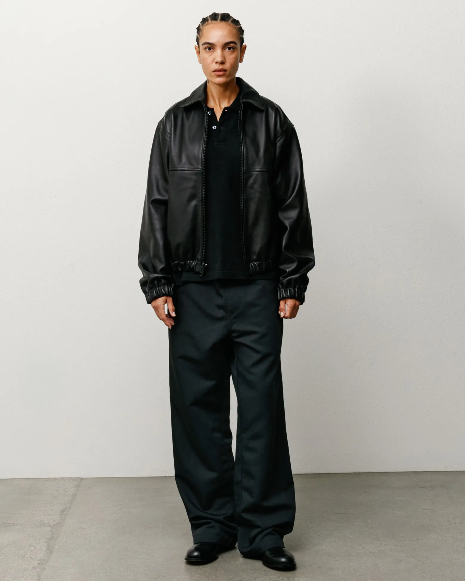 LEATHER WORK JACKET