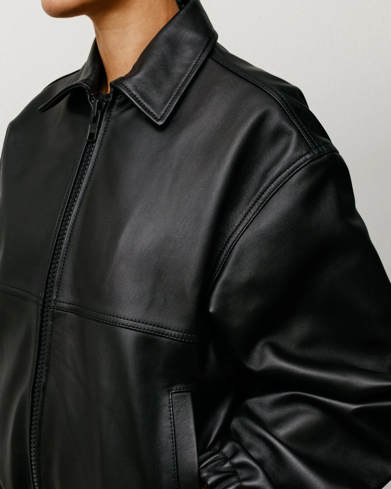 LEATHER WORK JACKET