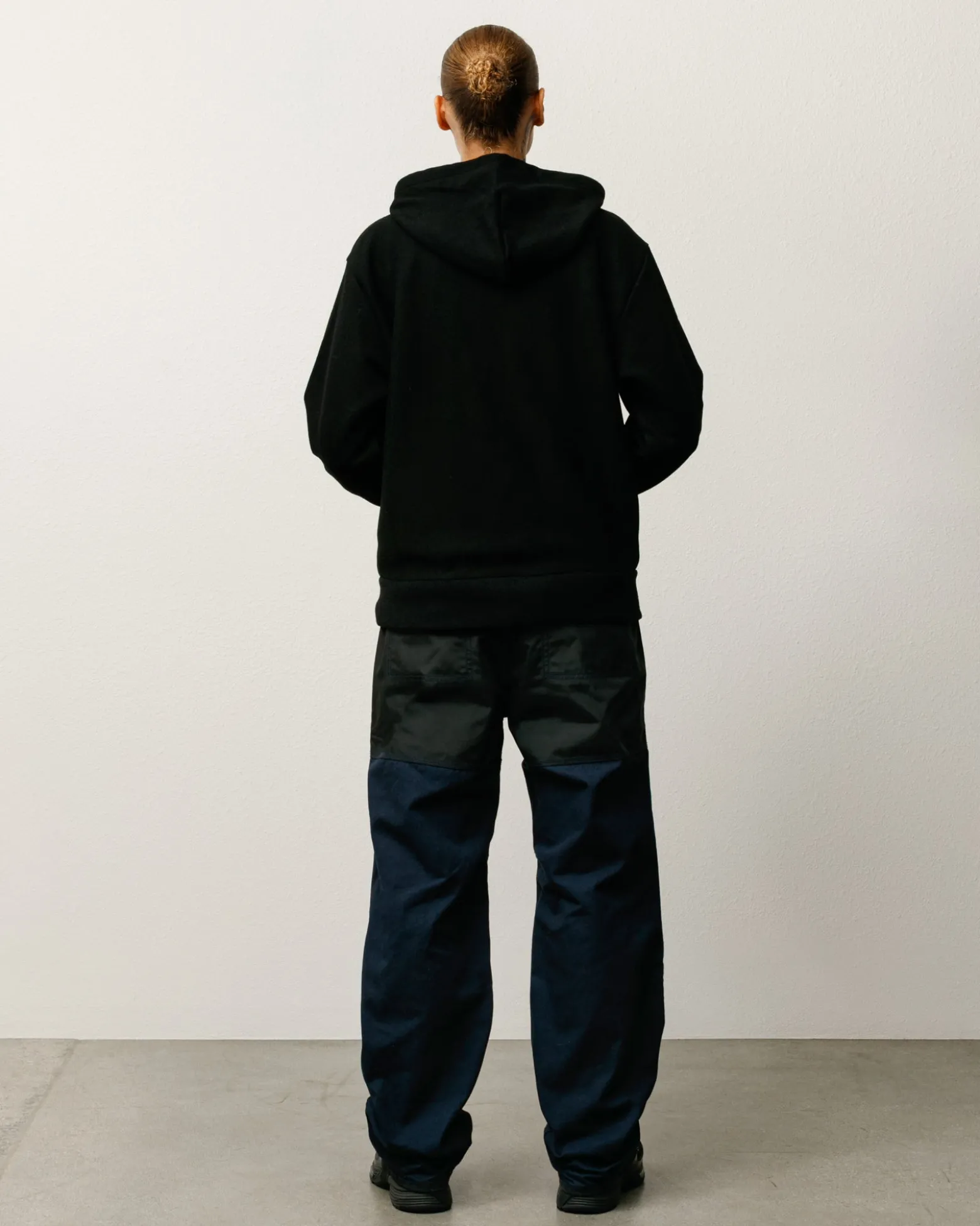 PATCH ZIP KNIT HOODIE