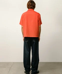 PLEATED TEXTURED SHIRT
