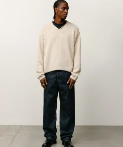 ROLL V NECK SWEATER