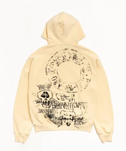 SKULLS ZIP HOODIE PIGMENT DYED