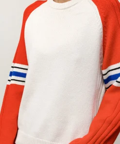 STRIPE RAGLAN CREW