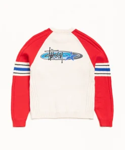 STRIPE RAGLAN CREW