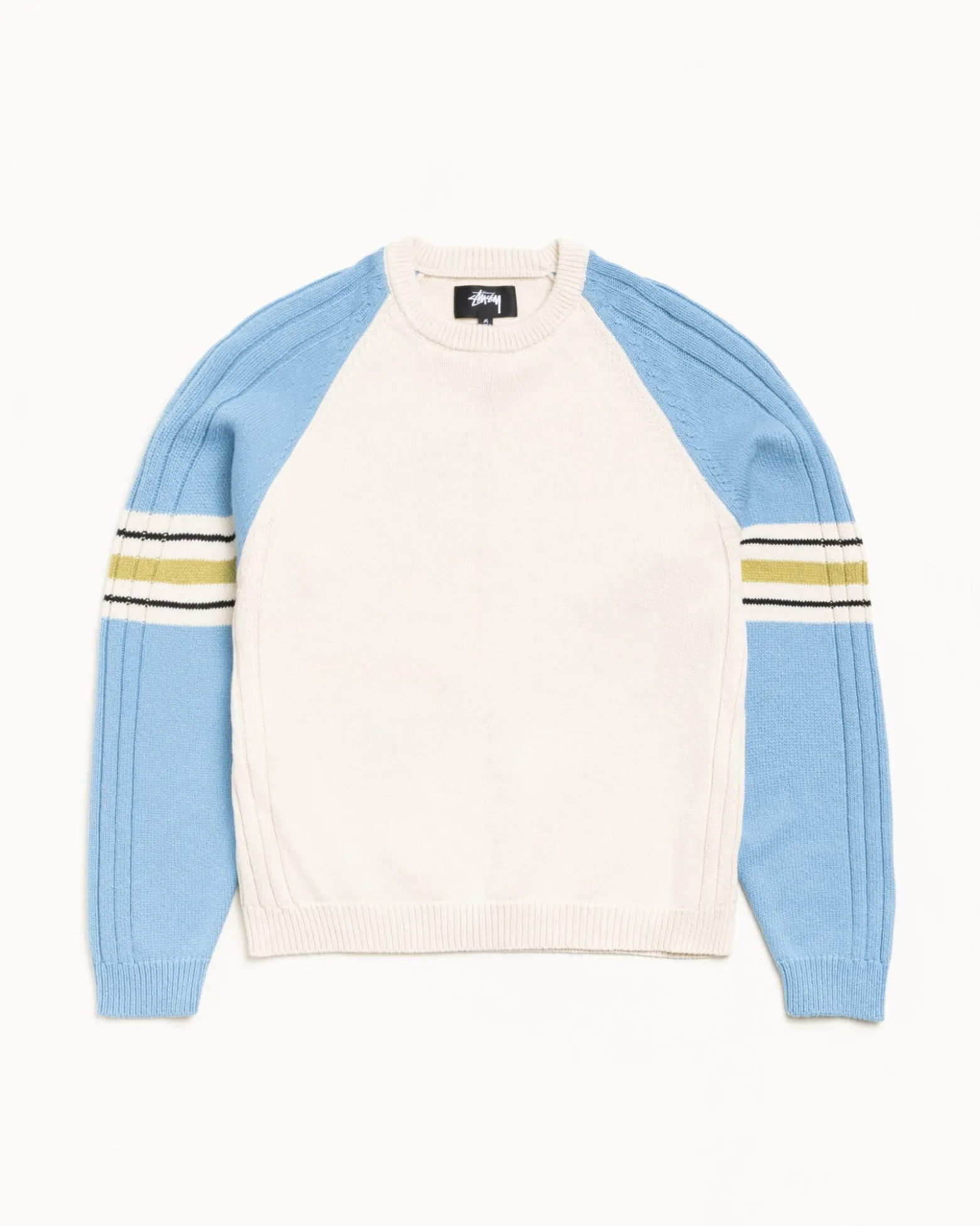 STRIPE RAGLAN CREW