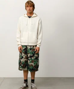 TEXTURED ZIP HOODED SWEATER