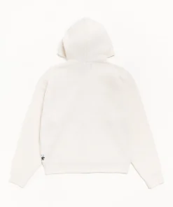 TEXTURED ZIP HOODED SWEATER