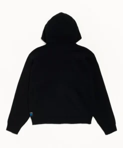 TEXTURED ZIP HOODED SWEATER