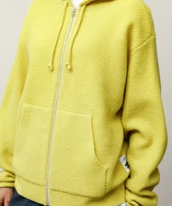 TEXTURED ZIP HOODED SWEATER