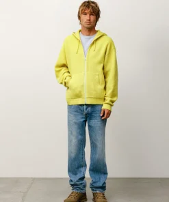 TEXTURED ZIP HOODED SWEATER