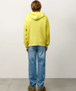 TEXTURED ZIP HOODED SWEATER