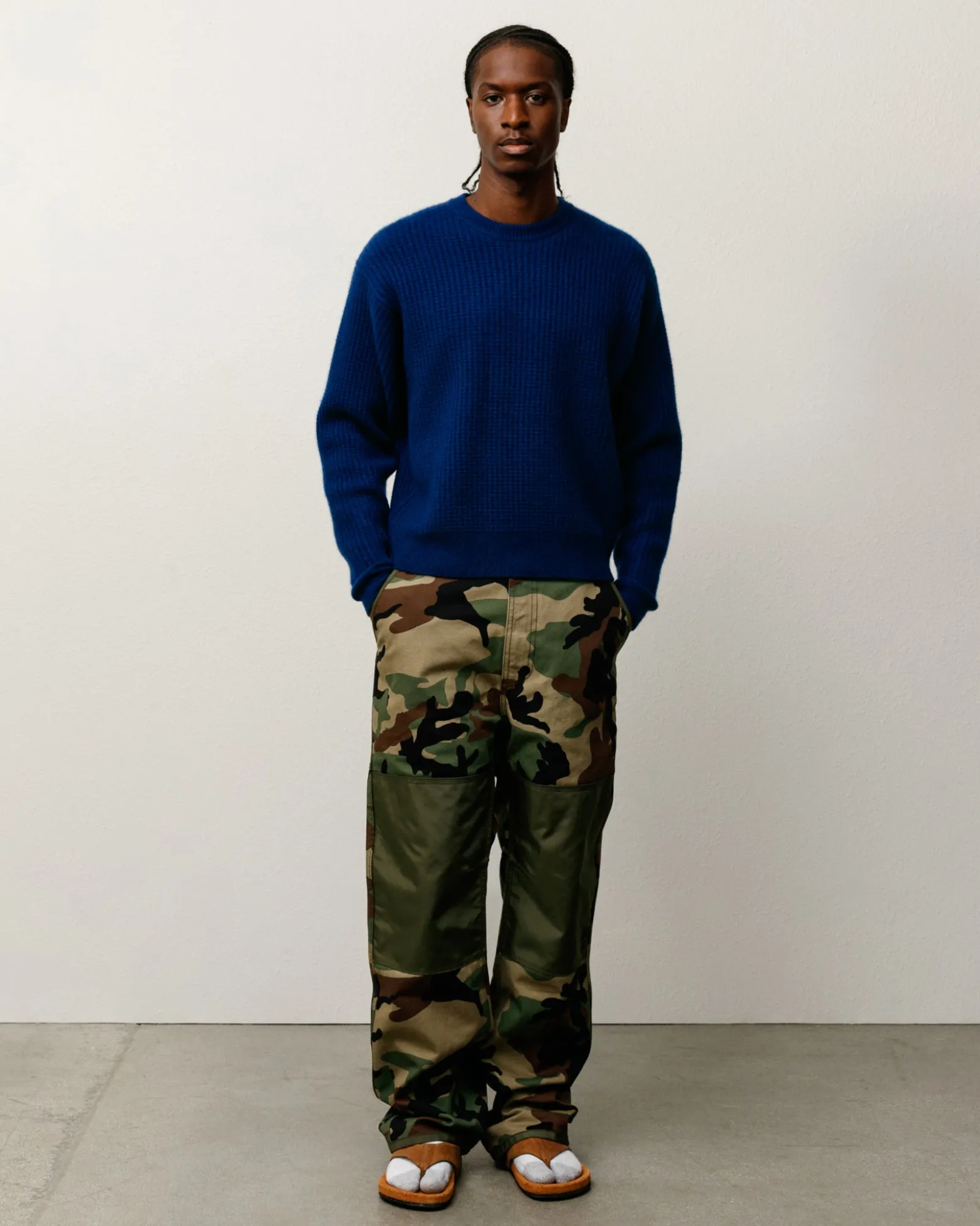 WAFFLE CASHMERE SWEATER