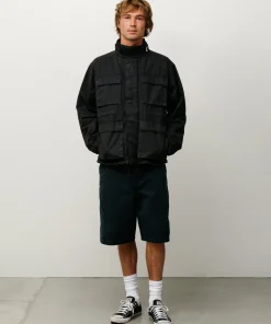 WASHED CANVAS WORK SHORT