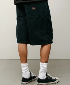 WASHED CANVAS WORK SHORT