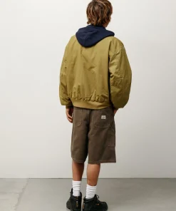 WASHED CANVAS WORK SHORT