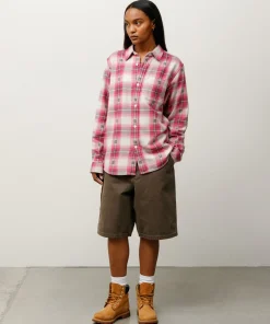 WASHED CANVAS WORK SHORT