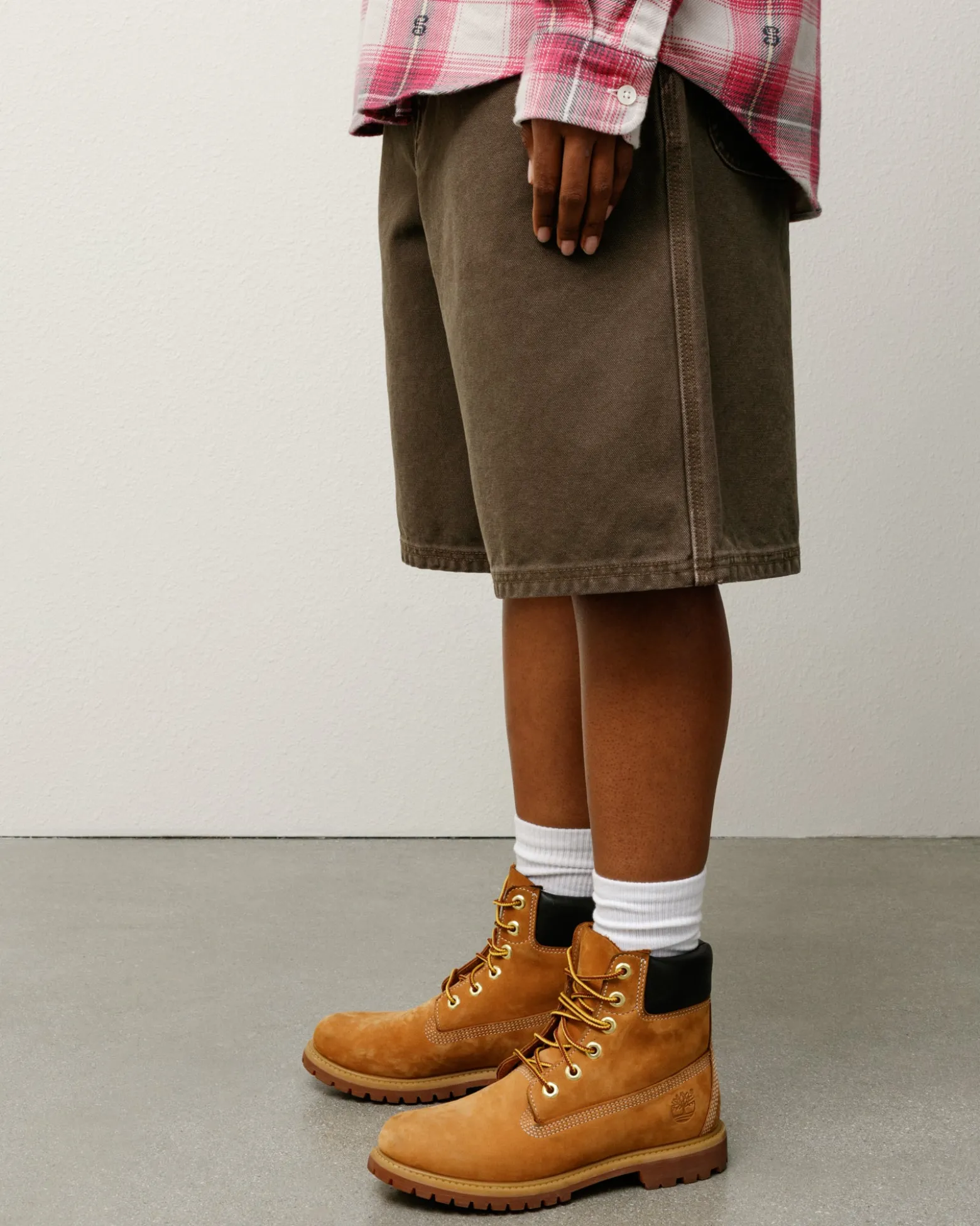 WASHED CANVAS WORK SHORT