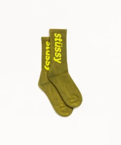WASHED HELVETICA CREW SOCK