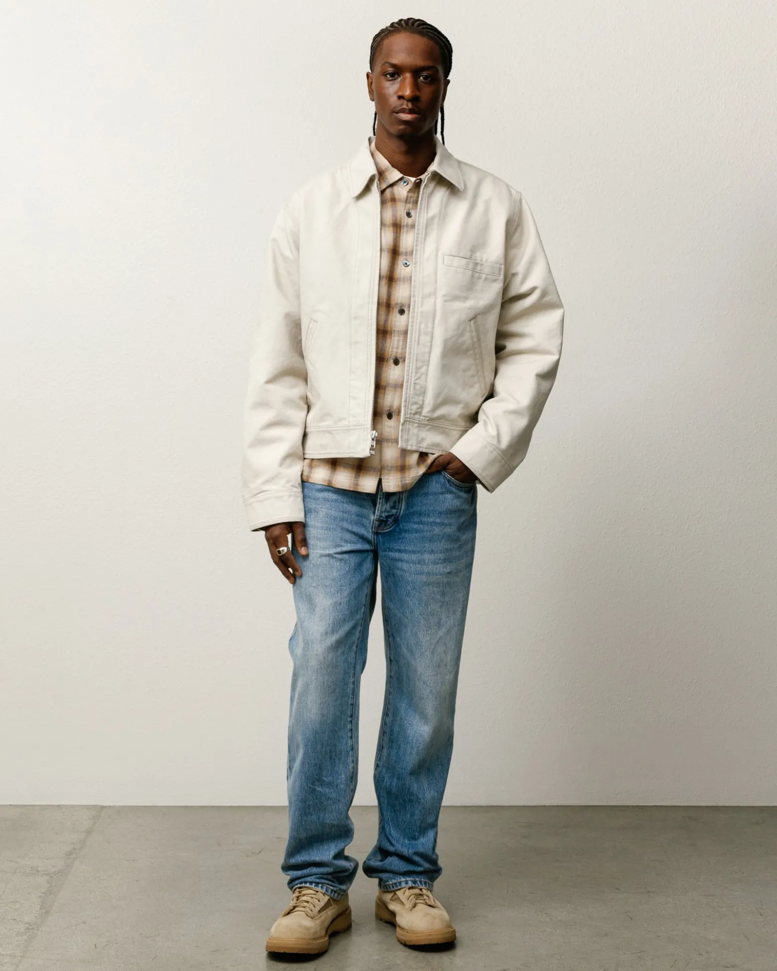 WORK JACKET COLLARED